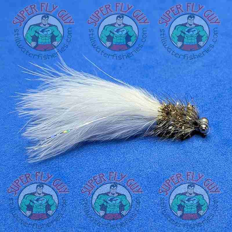 A Dozen White Chain Bead Eye Humungous