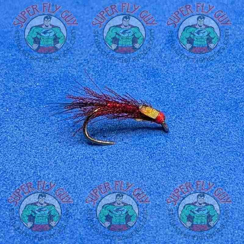 A Dozen Hot Headed Claret Organza Diawl Bachs