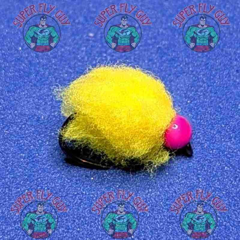 Beaded Egg - Canary & Pink