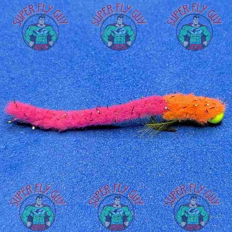 Shimmer Worm - Orange & Pink