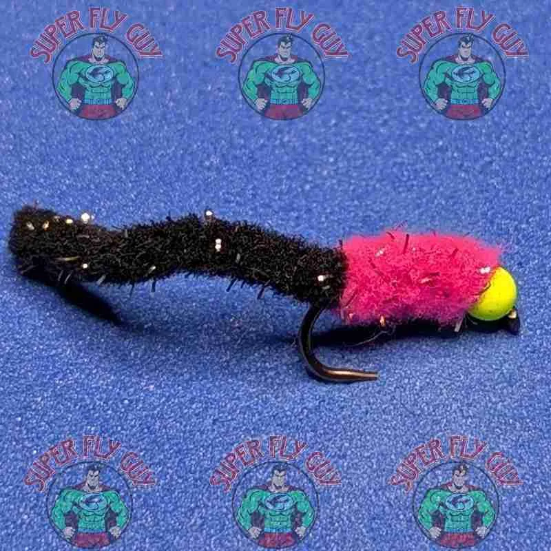 Shimmer Worm - Pink & Black - Image 2