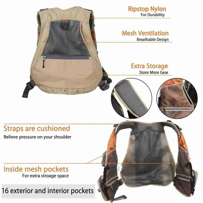 Wildcreek New-Tech Fly Fishing Vest - Image 3
