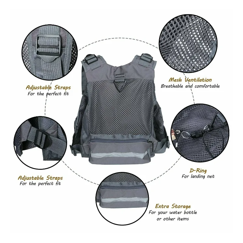 G-Mesh Fly Fishing Outdoor Vest - Image 3