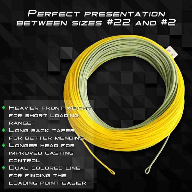 Gold Fly Line (UK Stock)