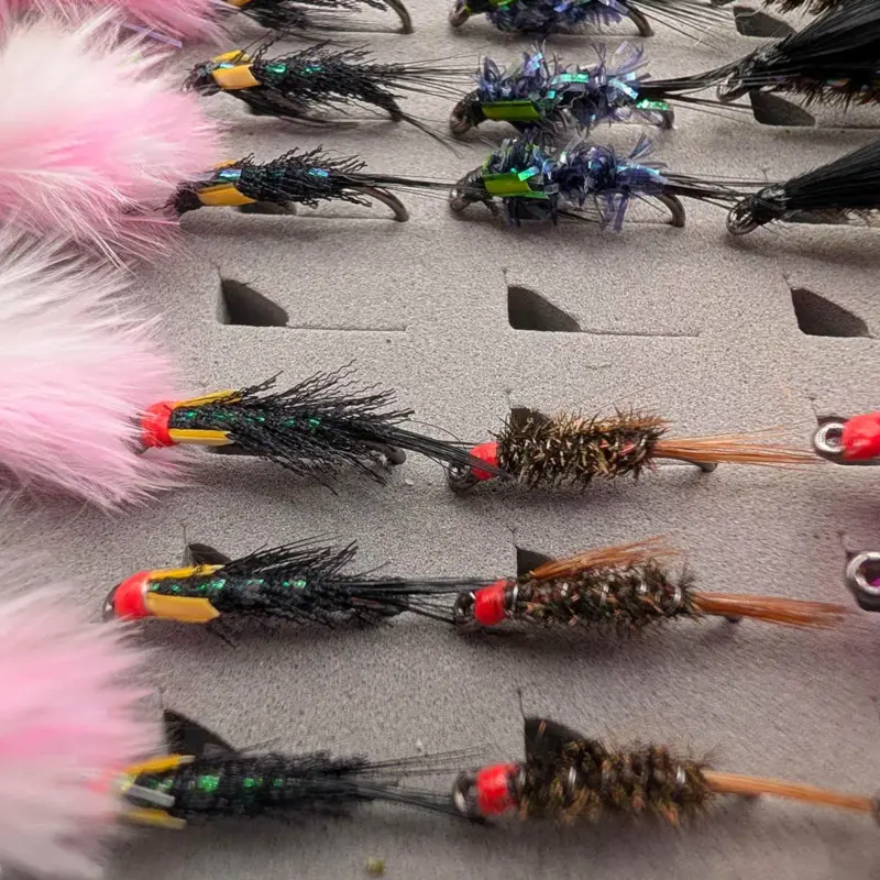 Washing Line Selection Box – 138 Barbless Trout Flies - UK Stillwater ...